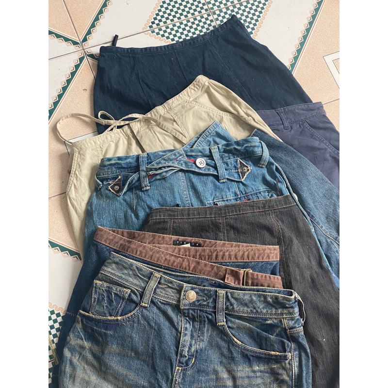 CHÂN VÁY JEAN DÀI 90s