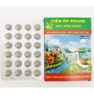 VIÊM ÔN THANH Cho Gà Viêm Họng, Viêm Phế Quản, Sốt Cao, Tiêu Chảy, Dùng Được Cho Gà, Vịt, Chim -  Vỉ 24 Viên