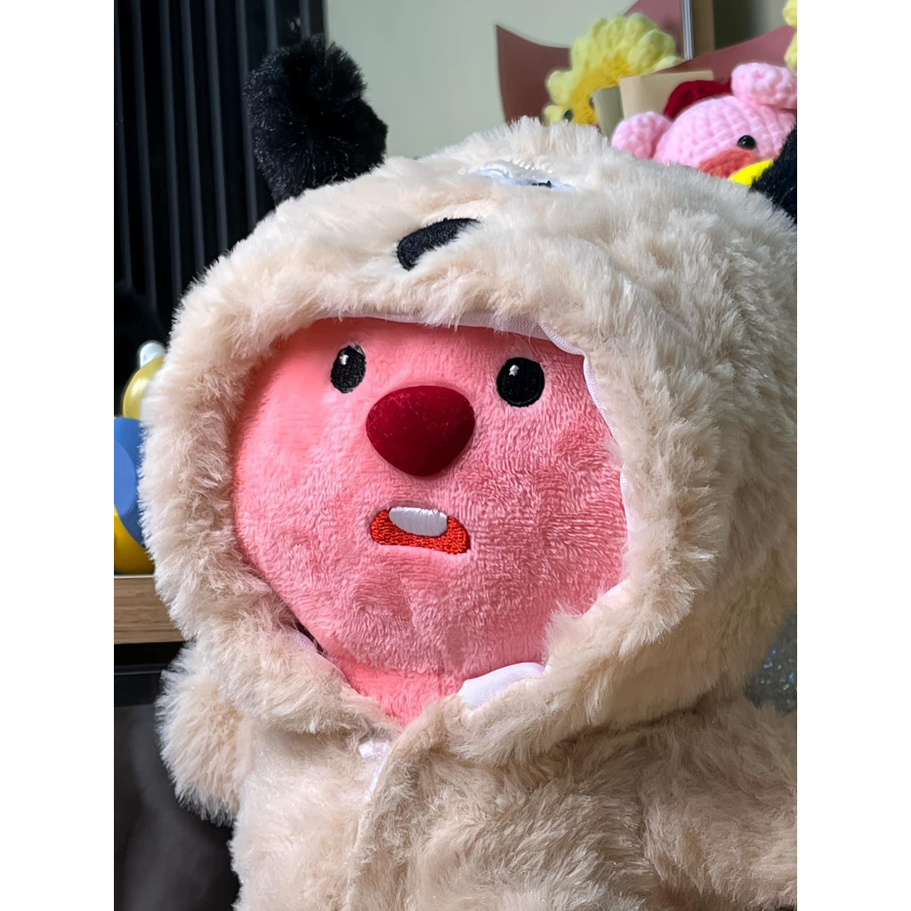 Bé Loopy mặc trang phục chó