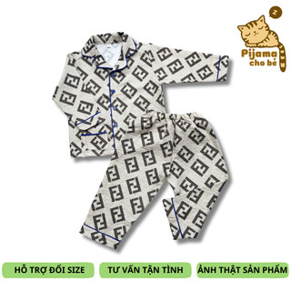 Bộ Pijama ngủ cho bé trai bé gái vải Đũi xốp đẹp Nhiều mẫu Thú vui nhộn size 10-40kg cho bé 1-9 tuổi
