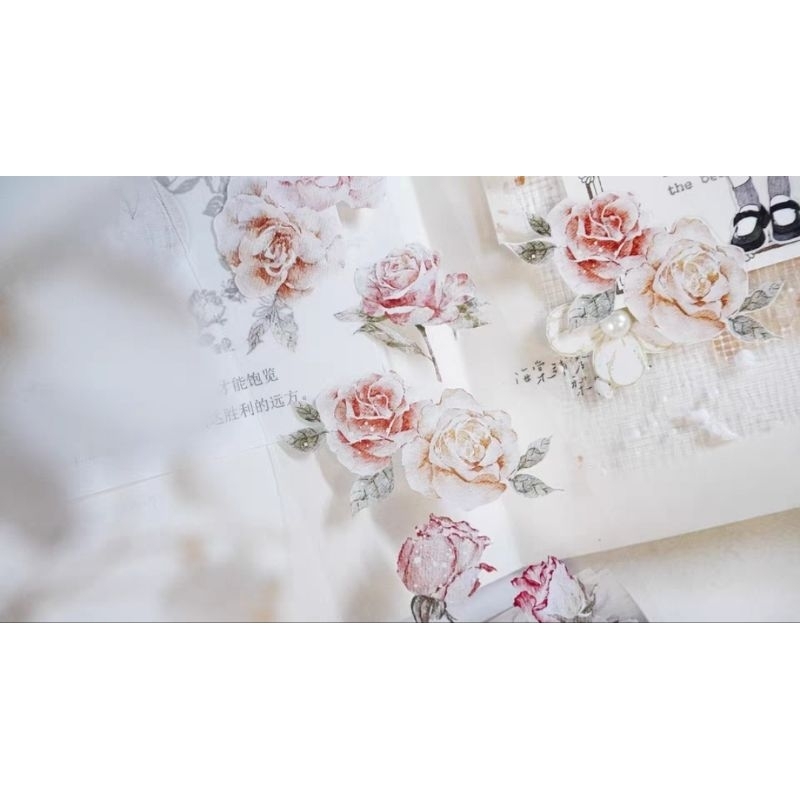 Krisna.room ♡ Jenny Studio- Chu kì 100cm cuộn băng dán hình hoa và hươu