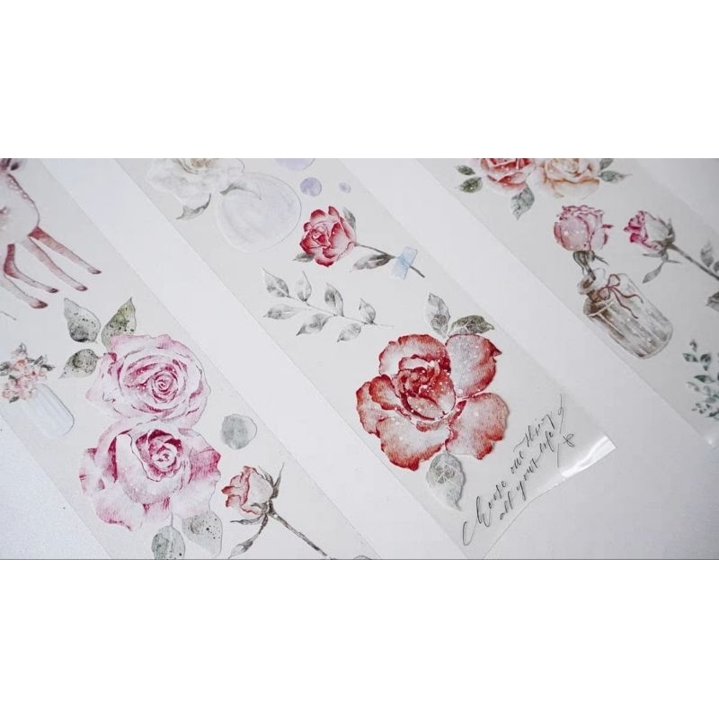 Krisna.room ♡ Jenny Studio- Chu kì 100cm cuộn băng dán hình hoa và hươu