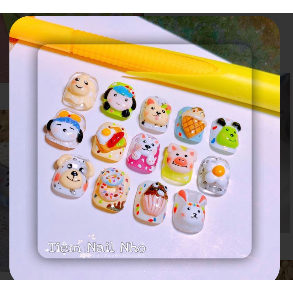 Bột Mix Gel - Bột dặm Ombre - Bột Mix Gel Vẽ Nổi