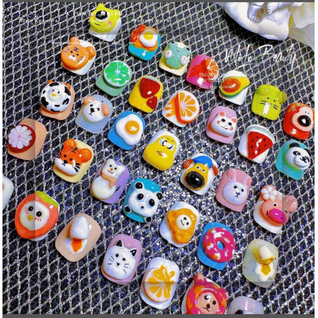 Bột Mix Gel - Bột dặm Ombre - Bột Mix Gel Vẽ Nổi