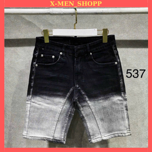 Quần short jean nam 2 Đáy loang màu D.SQ cao cấp mẫu mới thời trang trẻ trung sang trọng X-MEN_SHOPP
