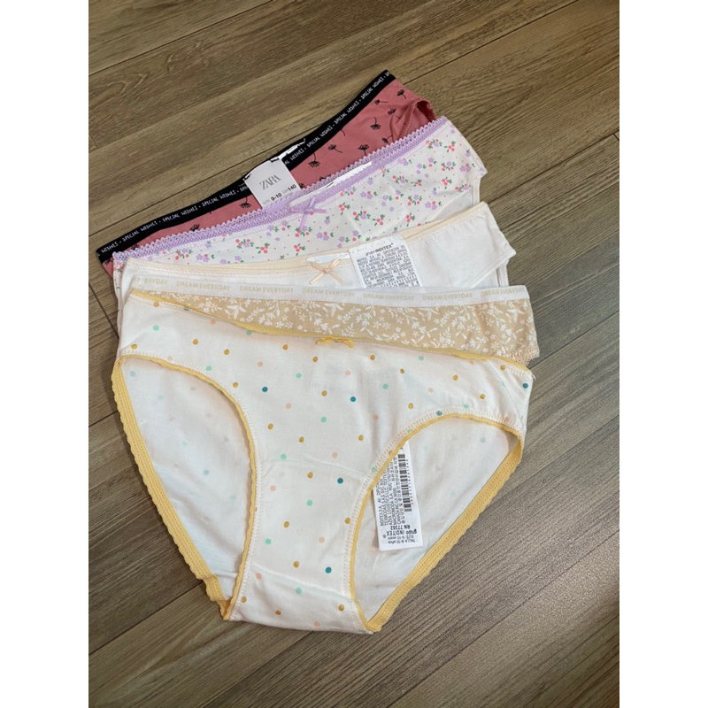 Quần chip bé gái zara cotton hữu cơ 4-14tuoi.