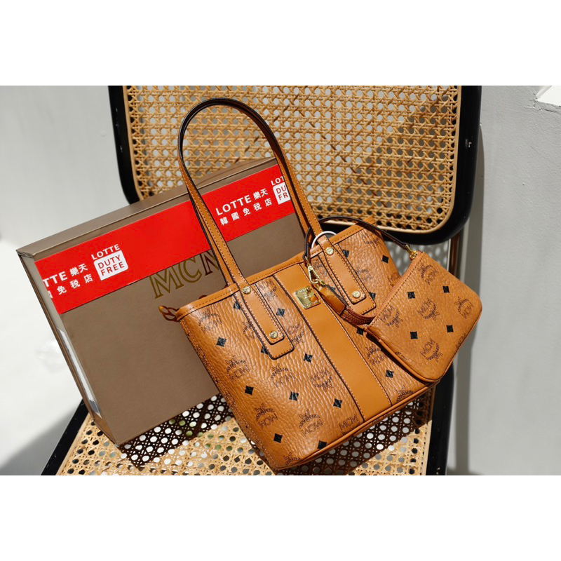 Túi Xách MCM Đen Nâu Hồng Size 21  -  By Anh Dinh Phuong