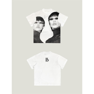 Áo thun hình hbs double trouble t-shirt - white