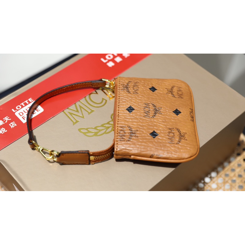 Túi Xách MCM Đen Nâu Hồng Size 21  -  By Anh Dinh Phuong