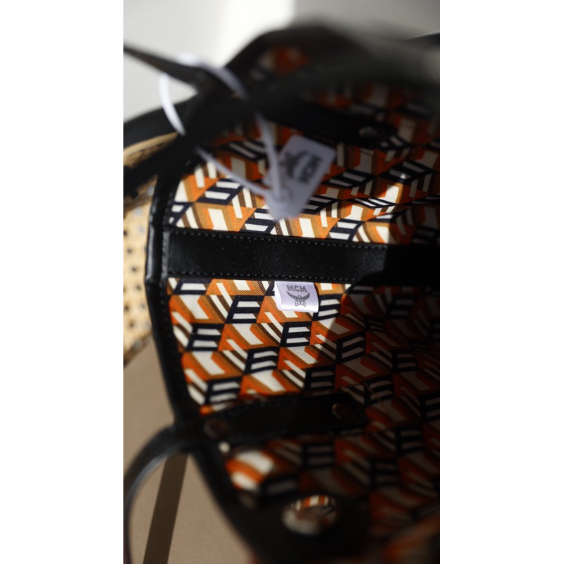 Túi Xách MCM Đen Nâu Hồng Size 21  -  By Anh Dinh Phuong