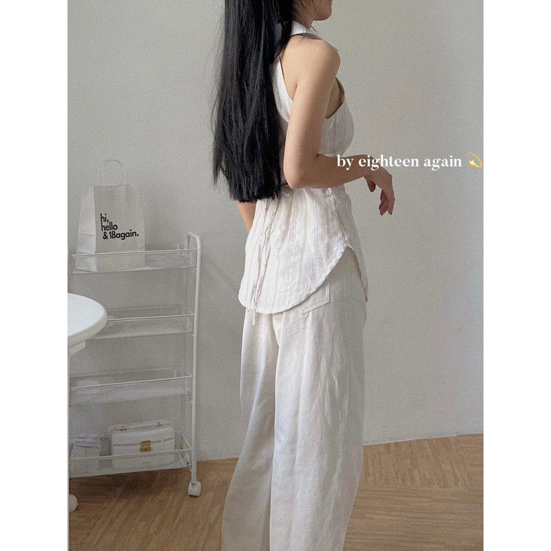 Áo sơ mi sát nách Susan Top 18made ✿ 𝐁𝐲 𝐄𝐢𝐠𝐡𝐭𝐞𝐞𝐧 𝐀𝐠𝐚𝐢𝐧