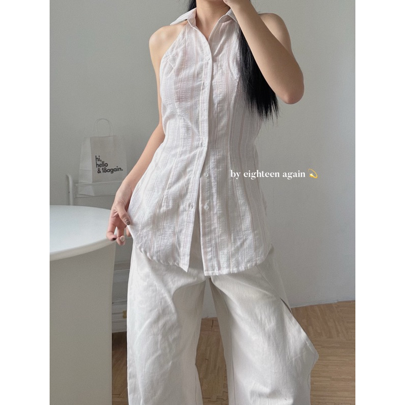 Áo sơ mi sát nách Susan Top 18made ✿ 𝐁𝐲 𝐄𝐢𝐠𝐡𝐭𝐞𝐞𝐧 𝐀𝐠𝐚𝐢𝐧