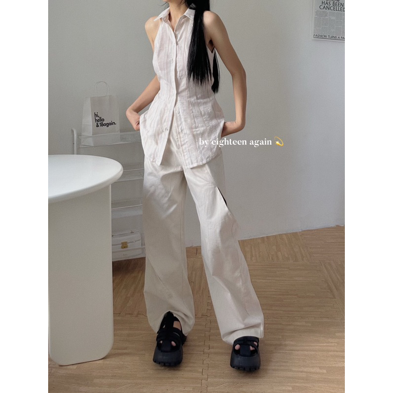 Áo sơ mi sát nách Susan Top 18made ✿ 𝐁𝐲 𝐄𝐢𝐠𝐡𝐭𝐞𝐞𝐧 𝐀𝐠𝐚𝐢𝐧