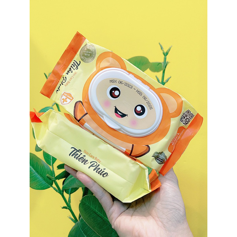 Khăn ướt Thiên Phúc nặng 400gr không mùi dùng được cho trẻ em
