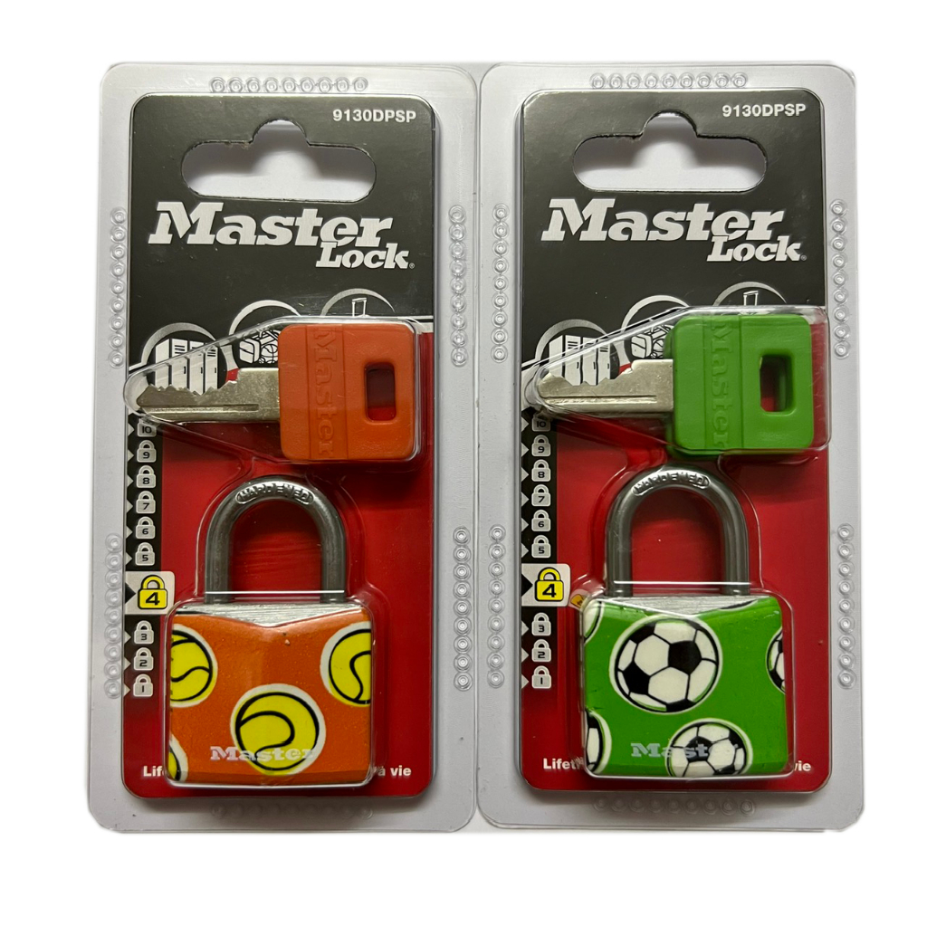 Ổ khóa vali Master Lock 9130 DPSP thân rộng 30mm 2 chìa răng cưa - MSOFT