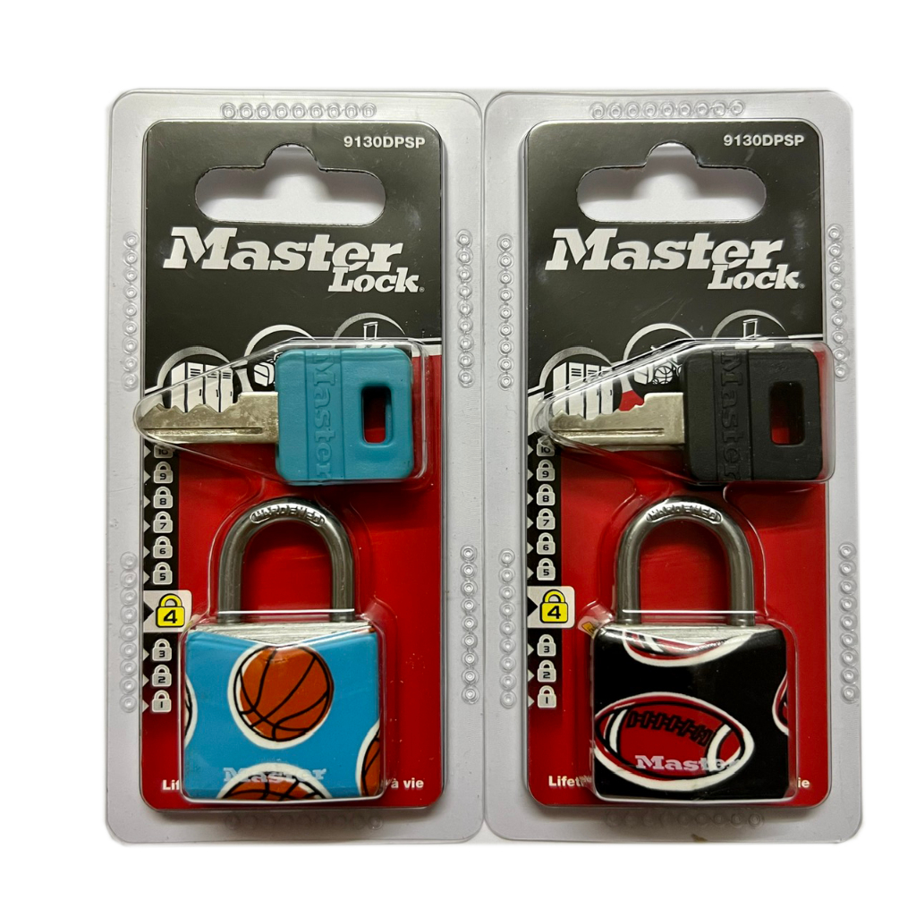 Ổ khóa vali Master Lock 9130 DPSP thân rộng 30mm 2 chìa răng cưa - MSOFT