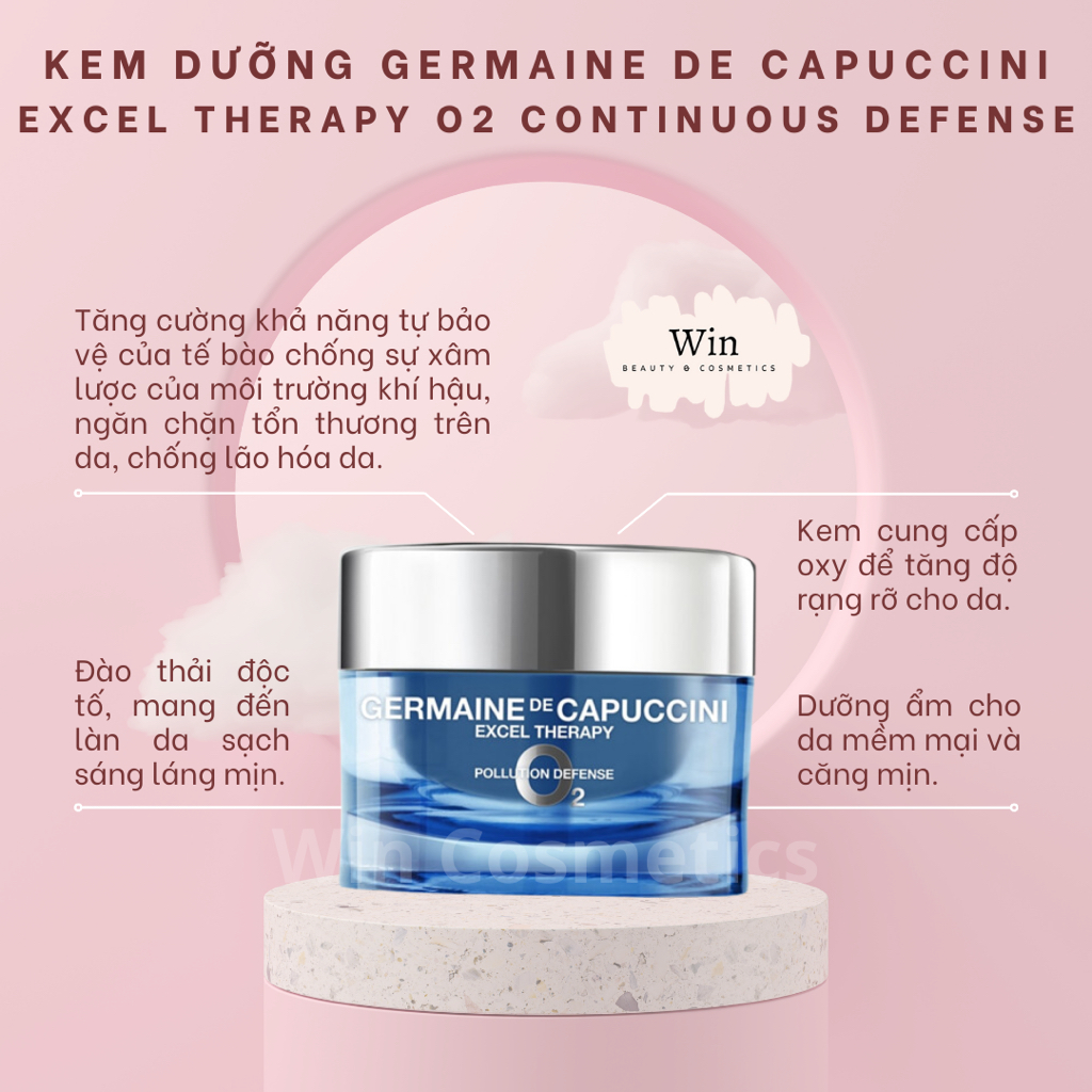 Kem dưỡng Germaine De Capuccini Excel Therapy O2 Continuous Defense