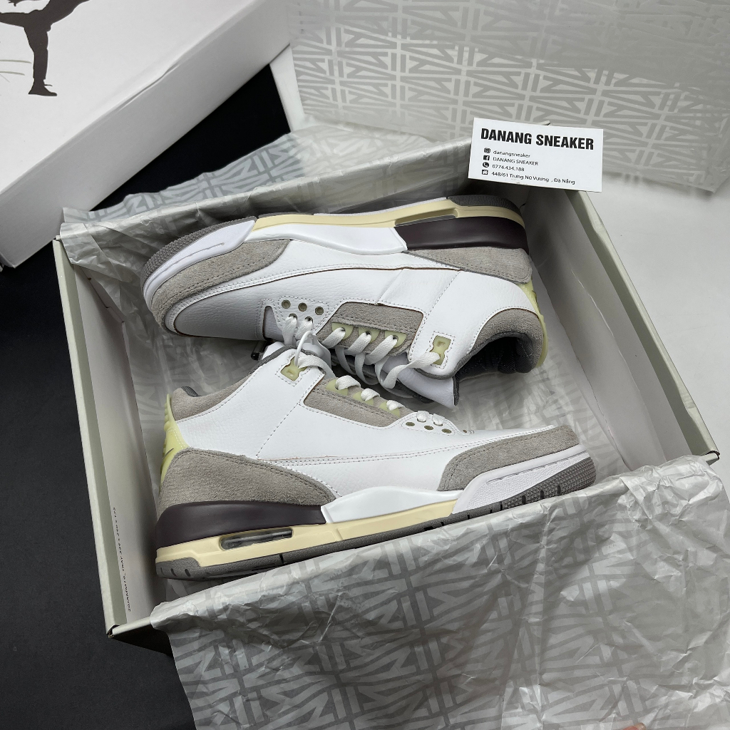 Giày Sneaker Jordan 3 Retro A Ma Maniere (jd3 trắng kem ) - GIAY DANANG | Phiên bản High Quality