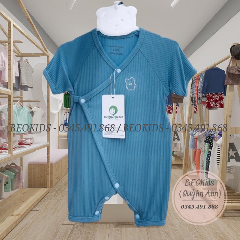 Anminaza - Body sợi tre cộc tay Anminaza BEOKIDS