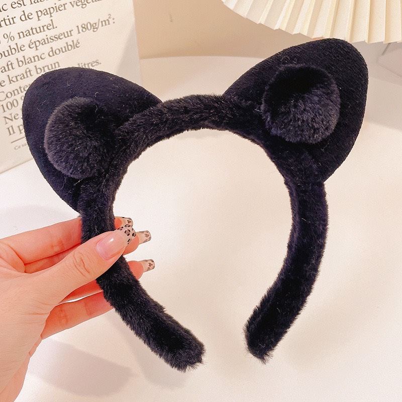 Băng Đô Cài Tóc Bờm Hình Tai Mèo Xinh Xắn Dễ Thương Dành Cho Nữ