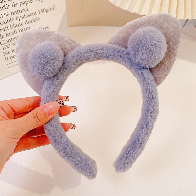 Băng Đô Cài Tóc Bờm Hình Tai Mèo Xinh Xắn Dễ Thương Dành Cho Nữ