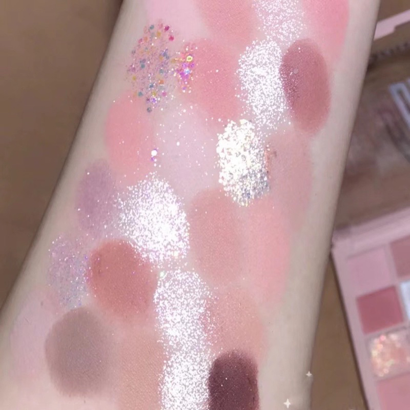 Bảng phấn mắt,phấn mắt nội địa trung 25 ô makeup tông cam hồng đào
