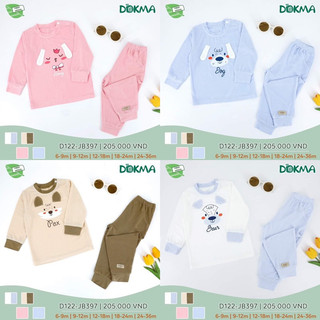 Bộ dokma - judoby cài vai dài tay modal 6-36m jb397