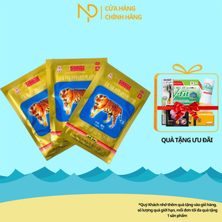 Cao dán giảm đau con cọp 7 chữ shexiang siêu nóng - túi 4 miếng