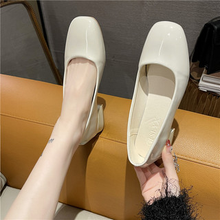 Giày cao gót big size gót vuông thấp 3cm size 40 41 42 43