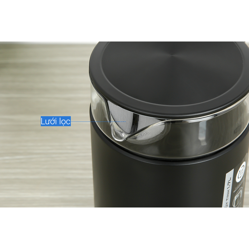 Ấm siêu tốc thuỷ tinh 1.7L SUNHOUSE MAMA SHD1330 - Bảo hành chính hãng 24 tháng