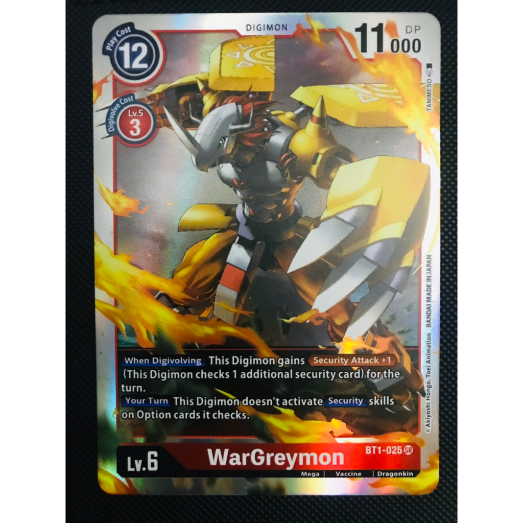 Thẻ bài Digimon BT1-025 - WarGreymon - Digimon - Super Rare