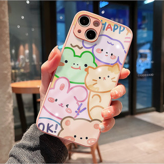 Ốp iphone lưng kính vườn thú dễ thương ốp điện thoại đủ mã cho iphone 6/6s/7/8/plus/X/XS/11/12/13/14 Pro Plus Max