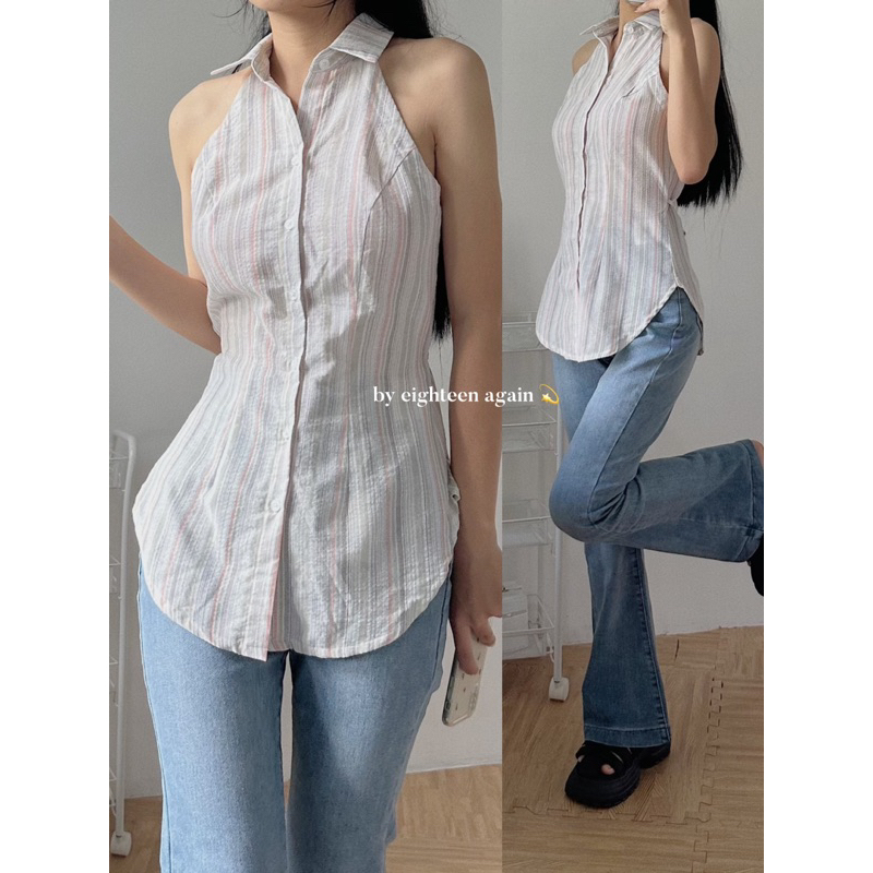 Áo sơ mi sát nách Susan Top 18made ✿ 𝐁𝐲 𝐄𝐢𝐠𝐡𝐭𝐞𝐞𝐧 𝐀𝐠𝐚𝐢𝐧