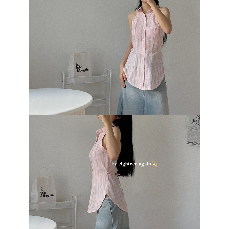 Áo sơ mi sát nách Susan Top 18made ✿ 𝐁𝐲 𝐄𝐢𝐠𝐡𝐭𝐞𝐞𝐧 𝐀𝐠𝐚𝐢𝐧