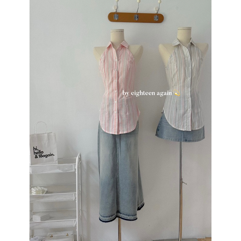 Áo sơ mi sát nách Susan Top 18made ✿ 𝐁𝐲 𝐄𝐢𝐠𝐡𝐭𝐞𝐞𝐧 𝐀𝐠𝐚𝐢𝐧