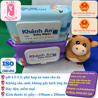 Khăn ướt Khánh An-Tím , xanh