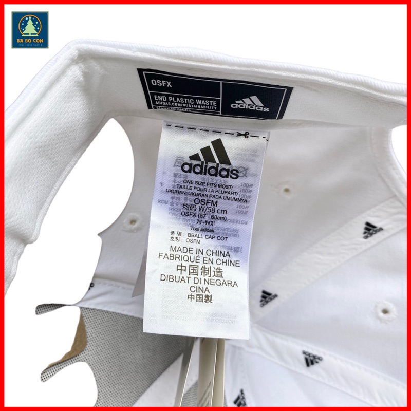 Mũ  lưỡi trai Adidas chất liệu Kaki chuẩn Authentic, có mail mua hàng của web