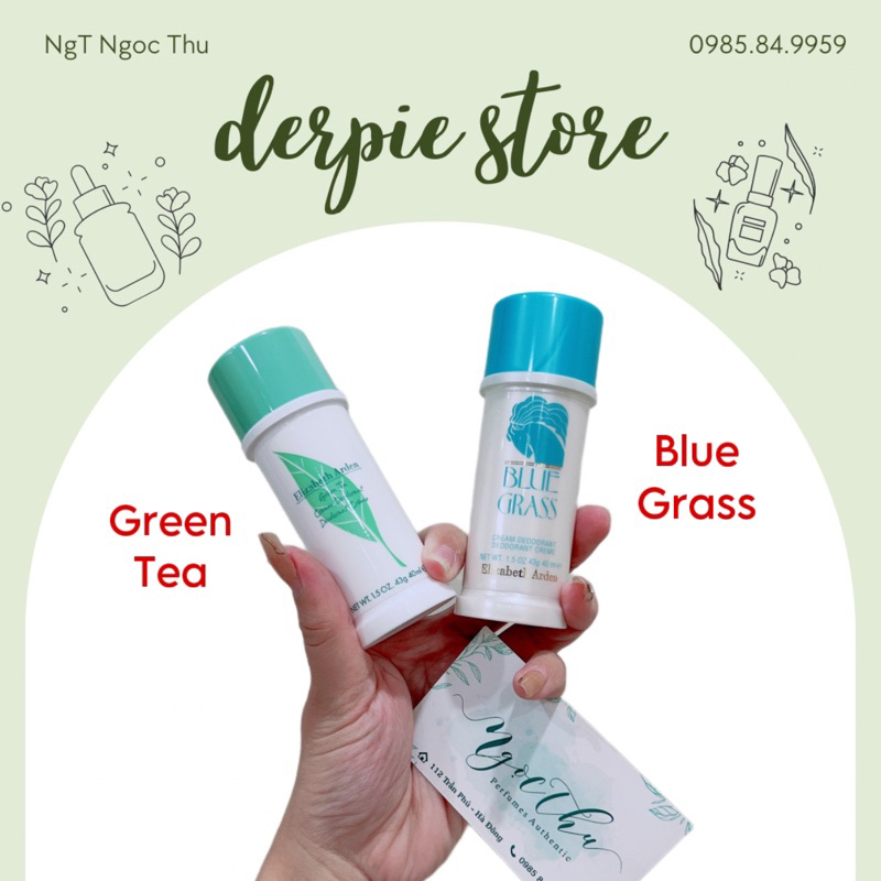 [ AUTH BILL ] Lăn khử mùi nước hoa Elizabeth Arden Green Tea - Blue Grass Deodorant 40ml