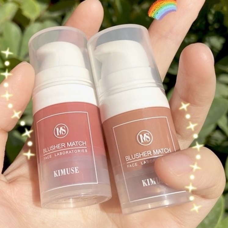 Kem Má Hồng KIMUSE Chống Thấm Nước Chống Mồ Hôi 6ml, Kem Má Hồng Lâu Trôi Kimuse, Má Hồng Xinh  Saikou Beauty