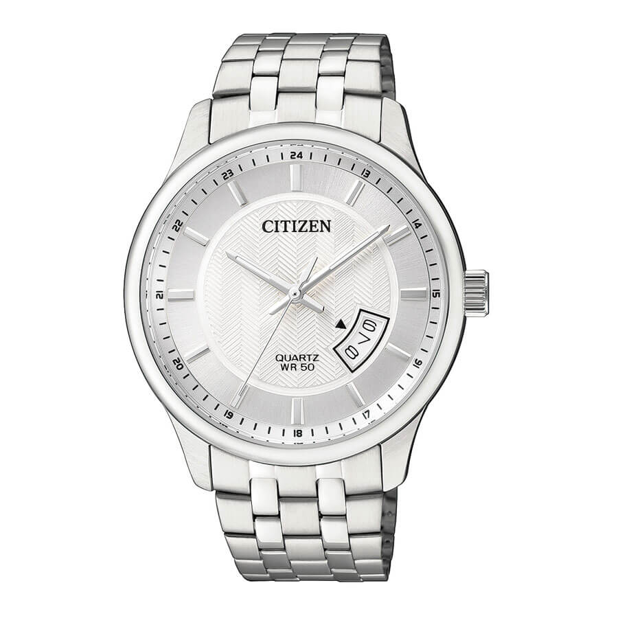 Đồng Hồ Nam Citizen Pin (Quartz) BI1050-81A (40mm) - Dây Kim Loại - Kính Khoáng