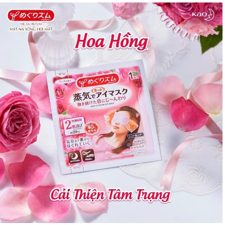 [Megrhythm] Mặt Nạ Xông Hơi Mắt Nóng Nhật Bản Megrhythm -Mask Nóng Giúp Thư Giãn, Giảm Quầng Thâm Mắt