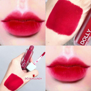 Son Lì Son Kem  DOLLY  MATTE Không Chì Cao Cấp Chính Hãng Màu <Đỏ Burgundy>