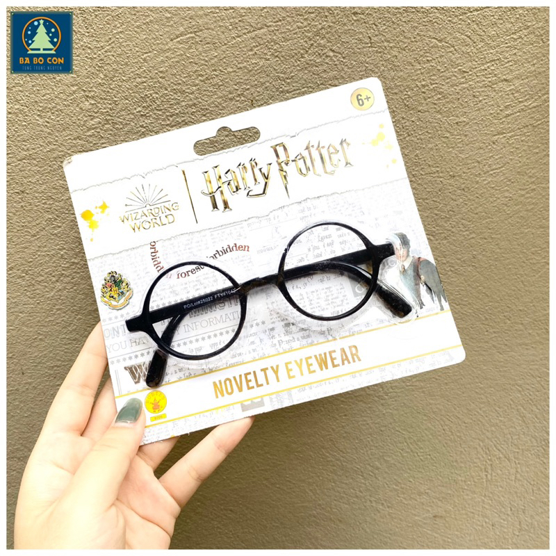 Mắt kính nhựa không tròng trẻ em size 6-12 tuổi Anko kiểu dáng Harry Potter đeo cực đẹp