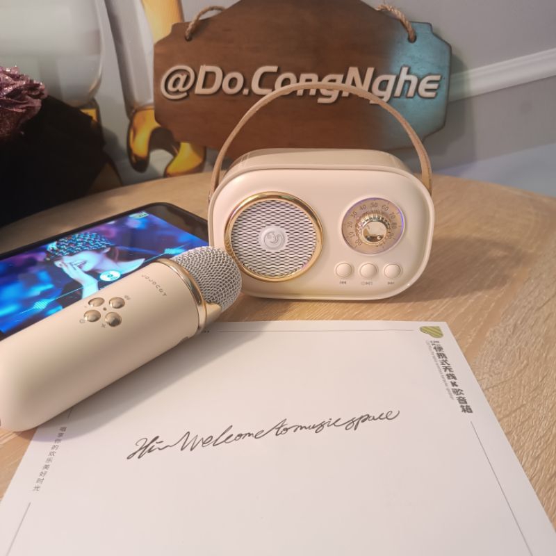 Loa karaoke kèm mic,loa bluetooth 5.0,loa nghe nhạc,loa thuyết trình không dây C20 PLUS