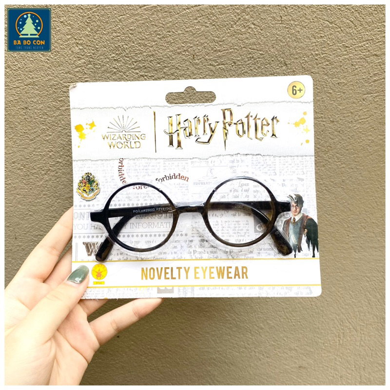 Mắt kính nhựa không tròng trẻ em size 6-12 tuổi Anko kiểu dáng Harry Potter đeo cực đẹp