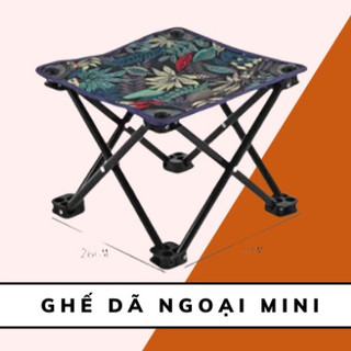 Ghế dã ngoại mini gấp gọn đi du lịch câu cá - Ghế Mini Gấp Gọn Tiện Lợi Mang Đi Du Lịch Câu Cá Dã Ngoại