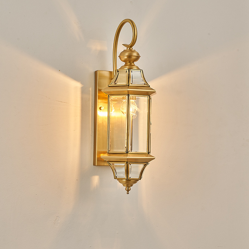 Đèn Tường Đồng Cao Cấp , trang trí cột sảnh nội ngoại thất TẶNG BÓNG 5W