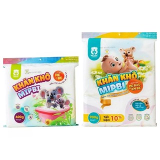 (MẪU MỚI) Khăn Vải Khô Đa Năng Cao Cấp MIPBI 200gr - 900gr- 1000gr Cho Mẹ Và Bé - An Toàn - Mềm Mại - Sử Dụng Đa Năng