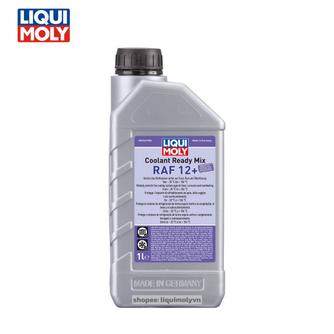 Nước làm mát đỏ LIQUI MOLY COOL RAF12+ COOLANT READY MIX, nước tản nhiệt đỏ 1000ml (6924)