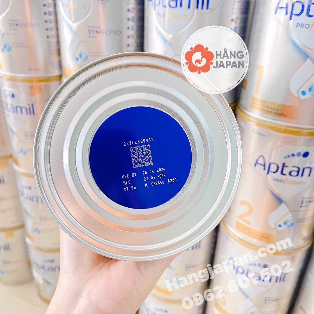 Sữa bột Aptamil Synbiotics Úc cho bé từ sơ sinh trở lên số 1, 2, 3, 4 hộp 900g
